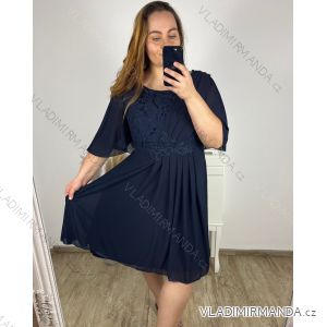 Women's Plus Size Short Sleeve Party Dress (XL/2XL ONE SIZE) ITALIAN FASHION IMPSH23C641