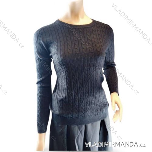 Women's Long Sleeve Knitted Sweater (S/M ONE SIZE) ITALIAN FASHION IMM22FD9073