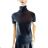 Women's Short Sleeve Turtleneck Knitted T-Shirt (S/M ONE SIZE) ITALIAN FASHION IMWCJ23023 black S/M