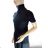 Women's Short Sleeve Turtleneck Knitted T-Shirt (S/M ONE SIZE) ITALIAN FASHION IMWCJ23023 black S/M