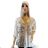 Women's Plus Size Long Sleeve Tunic (XL/2XL/3XL ONE SIZE) ITALIAN FASHION IM423616 XL/2XL white