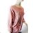 Women's Plus Size Long Sleeve Tunic (XL/2XL/3XL ONE SIZE) ITALIAN FASHION IM423616 2XL/3XL white