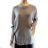 Sweater Christmas Pattern Warm Knit Long Sleeve Ladies (s-xl) TURKISH MODA MA719004 XL/2XL light grey