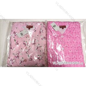 Women's flannel pajamas (M, XXL WOLF D2443