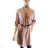 Women's elegant party long sleeve dress (S/M ONE SIZE) ITALIAN FASHION IM322282   Old-pink
   S/M