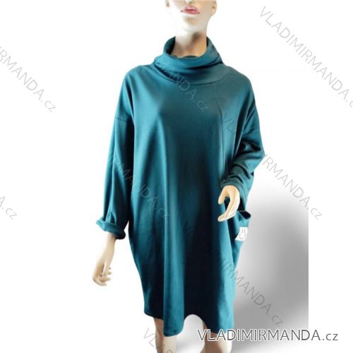 Dress classic 3/4 long sleeve women's plus size (XL/2XL ONE SIZE) ITALIAN FASHION IMC22519