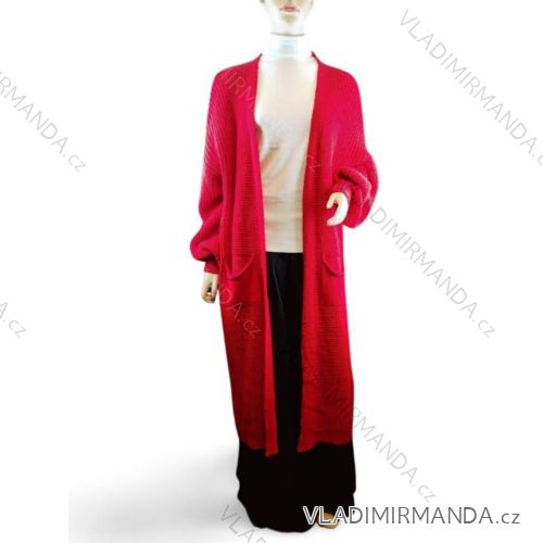 Women's Long Sleeve Knitted Cardigan (S/M ONE SIZE) ITALIAN FASHION IMWAD223390