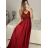 Women's long prom elegant strapless dress (S/M ONE SIZE) ITALIAN FASHION IMPBB22O5728/DR brown