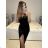 Women's Long Casual Velvet Sleeveless Dress (S/M ONE SIZE) ITALIAN FASHION IMPMD233063M