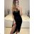 Women's Long Casual Velvet Sleeveless Dress (S/M ONE SIZE) ITALIAN FASHION IMPMD233063M