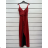 Women's Long Sleeve Party Dress (S/M ONE SIZE) ITALIAN FASHION IMPSH235429 red S / M