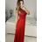 Women's Long Chiffon Short Sleeve Dress (S/M ONE SIZE) ITALIAN FASHION IMWGS231048