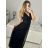 Women's Strapless Sparkly Party Long Dress (S/M ONE SIZE) ITALIAN FASHION IMPMD2336163