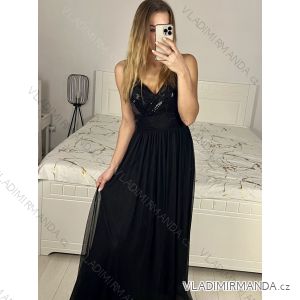 Women's Long Chiffon Short Sleeve Dress (S/M ONE SIZE) ITALIAN FASHION IMWGS231048