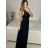 Women's Long Chiffon Short Sleeve Dress (S/M ONE SIZE) ITALIAN FASHION IMWGS231048