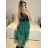 Women's Long Chiffon Short Sleeve Dress (S/M ONE SIZE) ITALIAN FASHION IMWGS231048