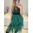 Women's Long Chiffon Short Sleeve Dress (S/M ONE SIZE) ITALIAN FASHION IMWGS231048