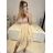 Women's Long Chiffon Short Sleeve Dress (S/M ONE SIZE) ITALIAN FASHION IMWGS231048