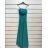 Women's Long Strapless Sequin Party Dress (S/M ONE SIZE) ITALIAN FASHION IMPSH233348 dark blue S / M