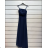Women's Long Strapless Sequin Party Dress (S/M ONE SIZE) ITALIAN FASHION IMPSH233348 blue S / M