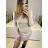 Women's Long Sleeve Knitted Dress (S/M ONE SIZE) ITALIAN FASHION IMPMD231039X S/M Brown