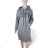 Women's Long Sleeve Hooded Sweatshirt Dress (S/M ONE SIZE) ITALIAN FASHION IMC22685