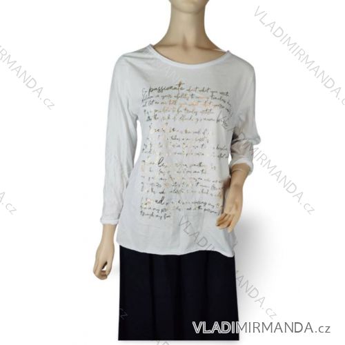 Women's Plus Size Long Sleeve Tunic (3XL/4XL/5XL ONE SIZE) ITALIAN FASHION IM423550