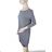 Classic Warm Long Sleeve Dress Women's (L / XL ONE SIZE) ITALIAN FASHION IMD211121 S/M Brown