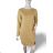 Classic Warm Long Sleeve Dress Women's (L / XL ONE SIZE) ITALIAN FASHION IMD211121 S/M Brown