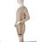 Classic Warm Long Sleeve Dress Women's (L / XL ONE SIZE) ITALIAN FASHION IMD211121 S/M Brown