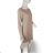 Classic Warm Long Sleeve Dress Women's (L / XL ONE SIZE) ITALIAN FASHION IMD211121 S/M Brown