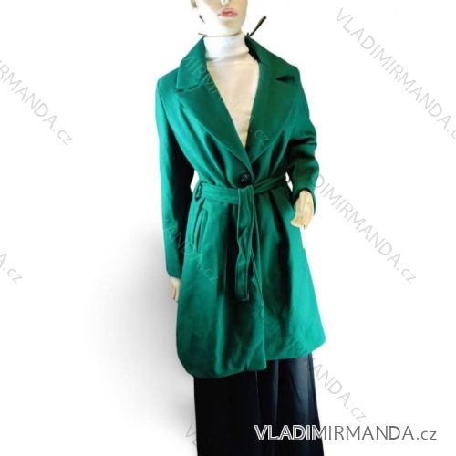 Women's Plus Size Fluffy Long Sleeve Coat (XL/2XL ONE SIZE) ITALIAN FASHION IMC23303 XL black