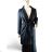Women's Plus Size Fluffy Long Sleeve Coat (XL/2XL ONE SIZE) ITALIAN FASHION IMC23303 L black