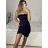 Women's Summer Elegant Sparkly Sequin Strap Dress (S/M ONE SIZE) ITALIAN FASHION IMPBB23O3837