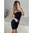 Women's Summer Elegant Sparkly Sequin Strap Dress (S/M ONE SIZE) ITALIAN FASHION IMPBB23O3837