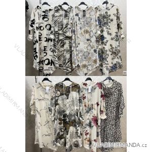 Summer long sleeve flowered women's dress (UNI S / L) ITALIAN FASHION IMK20150