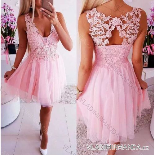 Elegant Sleeveless Ball Gown Lace (uni s-m) ITALIAN FASHION IM919919