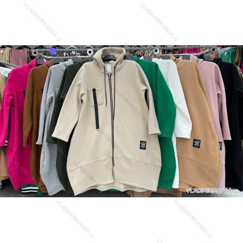 Women's Long Sleeve Bomber Jacket (S/M/L ONE SIZE) ITALIAN FASHION IMWD23470