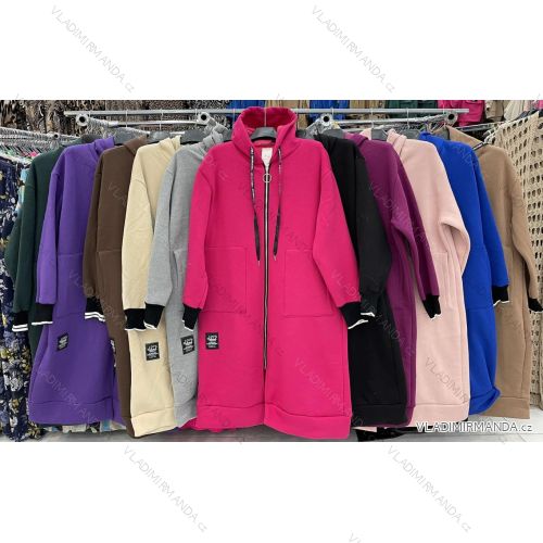 Women's Long Sleeve Bomber Jacket (S/M/L ONE SIZE) ITALIAN FASHION IMWD23470