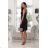 Women's Strapless Long Satin Party Dress (34-42) POLISH FASHION PMLEL24NATHALIE black 38