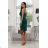 Women's Strapless Long Satin Party Dress (34-42) POLISH FASHION PMLEL24NATHALIE dark green 42