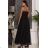 Women's Strapless Long Satin Party Dress (34-42) POLISH FASHION PMLEL24NATHALIE black 42