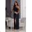 Women's Strapless Long Satin Party Dress (34-42) POLISH FASHION PMLEL24NATHALIE dark blue 38