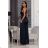 Women's Strapless Long Satin Party Dress (34-42) POLISH FASHION PMLEL24NATHALIE dark blue 38