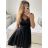 Women's Strapless Short Party Dress (S/M ONE SIZE) ITALIAN FASHION IMPSH23C662 dark green S / M
