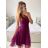 Women's Strapless Short Party Dress (S/M ONE SIZE) ITALIAN FASHION IMPSH23C662 dark green S / M
