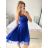 Women's Strapless Short Party Dress (S/M ONE SIZE) ITALIAN FASHION IMPSH23C662 dark green S / M