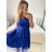 Women's Strapless Short Party Dress (S/M ONE SIZE) ITALIAN FASHION IMPSH23C662 dark green S / M