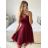 Women's Strapless Short Party Dress (S/M ONE SIZE) ITALIAN FASHION IMPSH23C662 dark green S / M