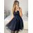 Women's Strapless Short Party Dress (S/M ONE SIZE) ITALIAN FASHION IMPSH23C662 dark green S / M